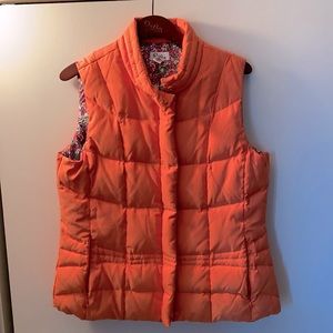 Lilly Pulitzer women’s down vest orange size large